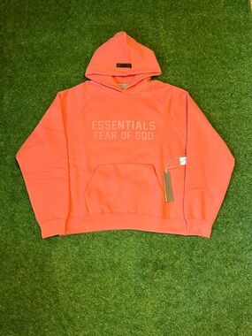 Brand New Coral Essentials Hoodie